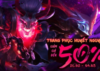 Giảm giá các trang phục Huyết Nguyệt đến 50% từ 26/02 đến hết 04/03