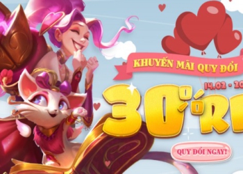Quy đổi RP – Nhận thêm 30% giá trị RP dịp Valentine từ 11:00 14/02 đến 23:59 20/02