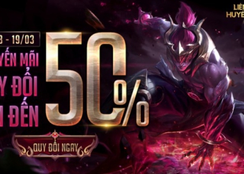 Quy đổi RP – Nhận thêm 30-50% giá trị RP từ 00:30 17/03 đến 23:59 19/03