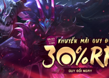 Quy đổi RP – Nhận thêm 30% giá trị RP từ 00:30 05/03 đến 23:59 11/03