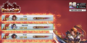 Tam Anh Chiến liên tục đứng thứ hạng cao trên Google Play và App Store