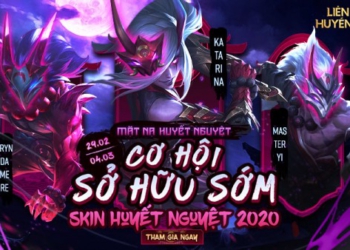 Tham gia “Mặt Nạ Huyết Nguyệt” – Cơ hội sở hữu sớm nhóm Huyết Nguyệt 2020 từ 29/02 đến hết 04/03