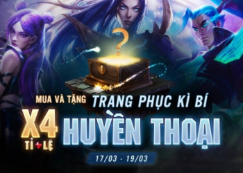 Trang Phục Kì Bí xuất hiện trở lại – x4 tỉ lệ Huyền Thoại từ 17/03 đến hết 19/03