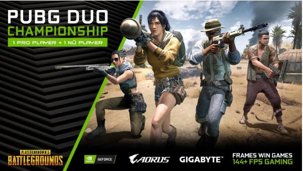 GIGABYTE – AORUS cùng NVIDIA chính thức công bố giải đấu đôi nam nữ PUBG Duo Championship﻿
