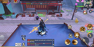 Cảm giác đánh quái rớt đồ vương vãi ở mặt đất trông khá thích thú trong game Ngạo Kiếm 3D