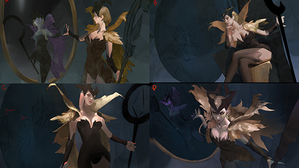 Phân tích chi tiết và khám phá quá trình thiết kế hình nền dòng trang phục Tiên Hắc Ám 2020