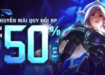 Quy đổi RP – Nhận khuyến mãi lên tới 50% giá trị từ 01:00 16/04 đến 23:59 22/04
