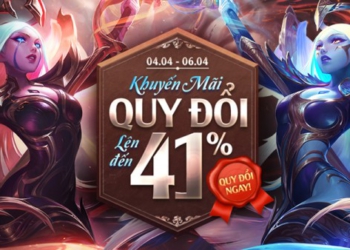Quy đổi RP – Nhận thêm tới 41% giá trị quy đổi từ 09:00 04/04 đến 23:59 06/04