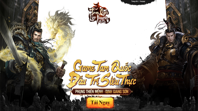 Tam Quốc Liệt Truyện ra mắt Landing page chính thức, đính kèm  “cơn bão” Giftcode cực xịn