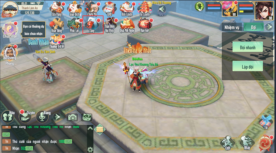 Hướng dẫn tăng lực chiến trong Tân Thần Điêu VNG