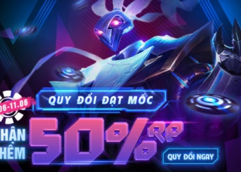 Quy đổi RP – Nhận Kỉ vật Thời Không và RP giá trị tới 50% từ 12:30 05/06 đến 23:59 11/06