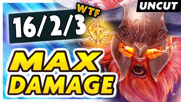 Olaf cầm Phù Phép Chiến Binh bổ quá lực