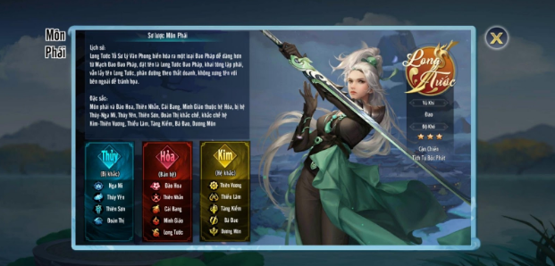 VLTK Mobile: Đánh giá chi tiết bộ kỹ năng của môn phái mới Long Tước