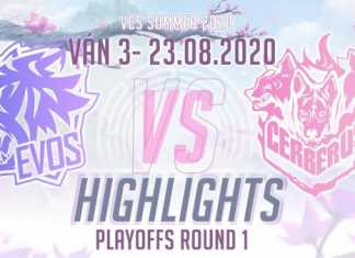 Highlights CES vs EVS [Ván 3][VCS 2020 Mùa Hè][Playoffs Round 1][23.08.2020]