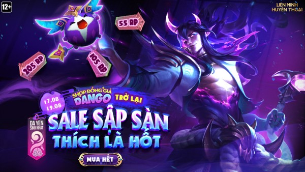 Tham gia “Shop Đồng Giá Dango” – Sale sập sàn, thích là hốt từ 17/08 đến 19/08