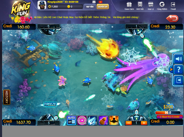 Kỹ năng chơi Bắn Cá ăn tiền dễ thắng