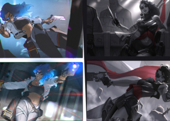 Khám phá quá trình thiết kế hình nền tải trận mặc định và trang phụ Đặc Vụ Siêu Linh của Bông Hồng Sa Mạc Samira