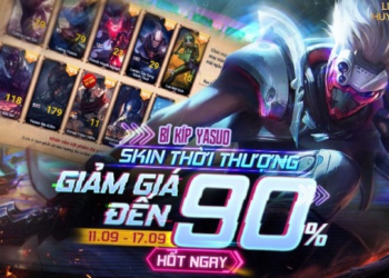 Tham gia “Bí Kíp Yasuo” – Sở hữu skin thời thượng với ưu đãi 90% từ 11/09 đến 17/09