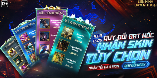 Tham gia “Quy Đổi Đạt Mốc” – Nhận trang phục tùy chọn từ 11/09 đến 17/09