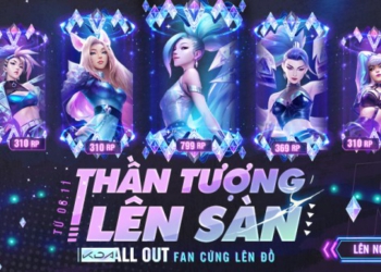 Mở bán nhóm trang phục K/DA ALL OUT – Nguyên team đi lên hết! Sở hữu Thần Tượng từ ngày 06/11