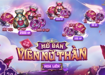 Mở bán báu vật Nữ Thần Chiến Binh: Viên & Túi cùng Kỉ vật Nữ Thần từ 11/12 đến 12/01