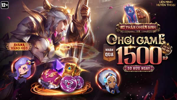 Ra mắt Vé Nữ Thần Chiến Binh – Chơi game nhận quà trị giá hơn 1500 RP chỉ với 200 RP từ 11/12 đến 12/01