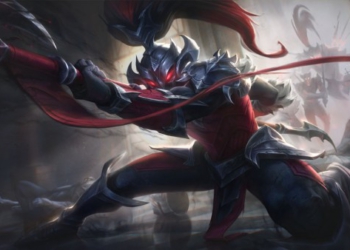 Chi tiết hình ảnh trang phục Toán Cướp Hắc Ám: Xin Zhao, Kled và Kalista