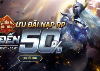 Quy đổi RP – Khuyến mãi đầu năm, nhận hoàn trả đến 50% từ 00:30 08/01 đến 23:59 14/01