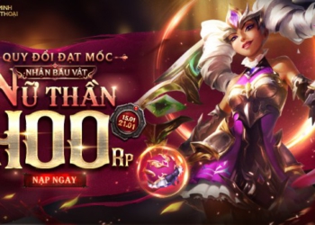 Quy đổi RP – Nhận báu vật Nữ Thần giá trị từ 00:30 15/01 đến 23:59 21/01