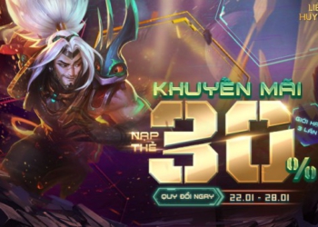 Quy đổi RP – Nhận thêm 30% giá trị RP từ 00:30 22/01 đến 23:59 28/01