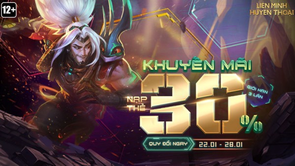 Quy đổi RP – Nhận thêm 30% giá trị RP từ 00:30 22/01 đến 23:59 28/01