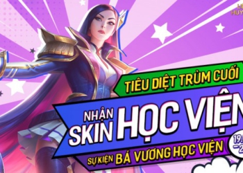 Tham gia “Bá Vương Học Viện” – Hạ gục trùm cuối, nhận skin Học Viện từ 19/03 đến 25/03