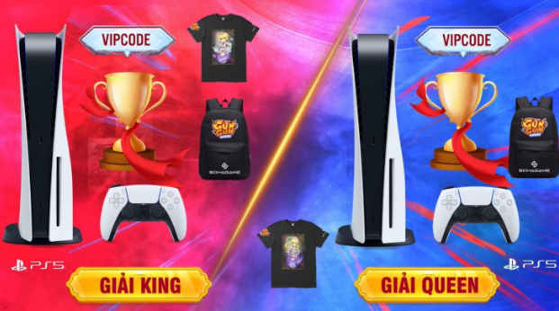 Game bắn súng TOP 1 – Gun Gun Mobile công bố sự kiện King & Queen 2021, chơi lớn tặng 1 cặp PS5 cho người chiến thắng!