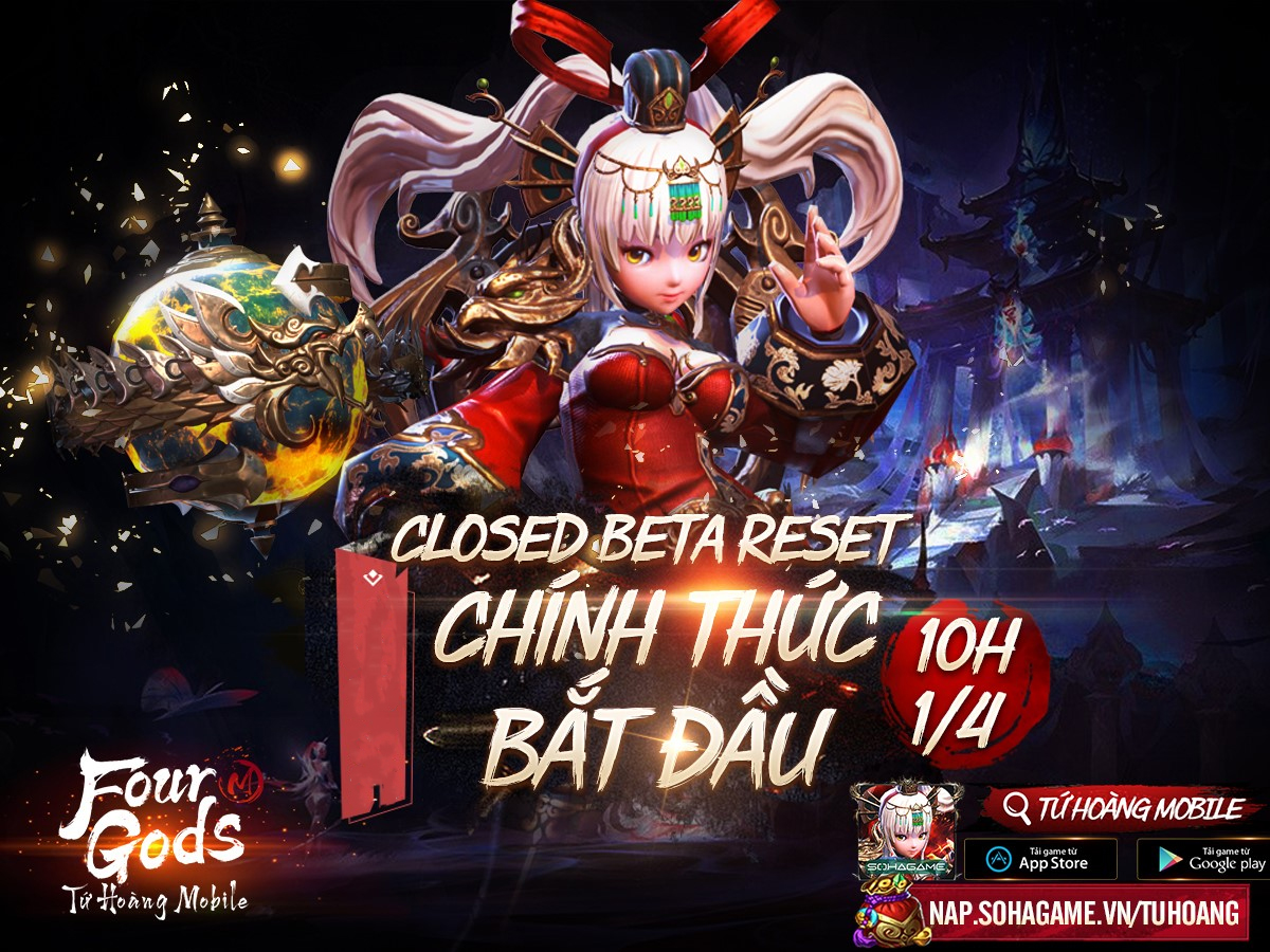 Bom tấn nhập vai xứ Hàn – Tứ Hoàng Mobile chính thức Closed Beta, tặng ngay combo quà khởi đầu cực HOT!