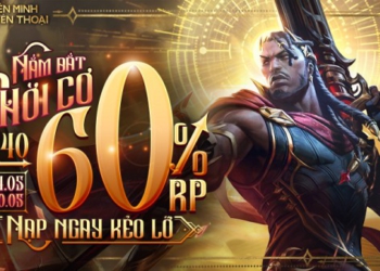 Quy đổi RP – Nhận thêm 40 đến 60% giá trị RP từ 00:30 14/05 đến 23:59 20/05
