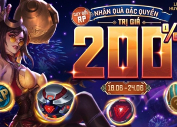 Quy đổi RP – Mở Thẻ Đặc Quyền, nhận quà trị giá 200% từ 18/06 đến 24/06