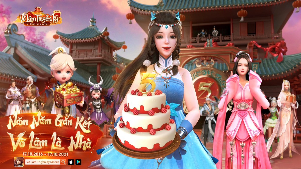 Chúc mừng Võ Lâm Truyền Kỳ Mobile tròn 5 tuổi