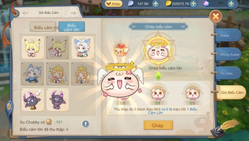 Thoải mái biểu đạt cảm xúc với tính năng Gói Biểu Cảm trong phiên bản mới của Cloud Song VNG