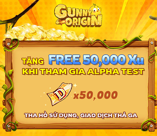 Game thủ được Gunny Origin tặng 50.000 Xu