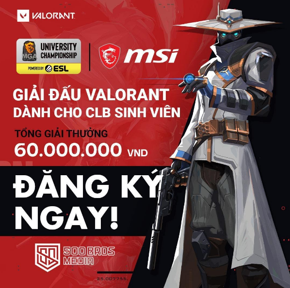 MGA University Championship – Giải đấu VALORANT kết hợp giữa sinh viên và các KoLs chính thức khởi tranh