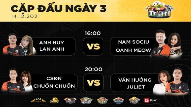 AoE Cơm Gia Đình Lần 3: Ngày thi đấu thứ 3, trận “chung kết nháp” giữa team Văn Hưởng và team Chim Sẻ Đi Nắng