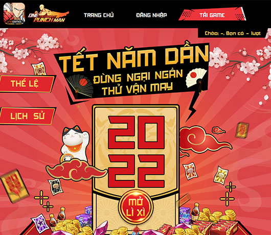 Tết năm Dần, đừng ngại ngần thử vận may cùng One Punch Man: The Strongest