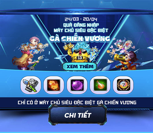 Gà Chiến Vương – Siêu máy chủ đặc biệt khiến cả xứ Gà đứng ngồi không yên vì quà tặng quá chất lượng