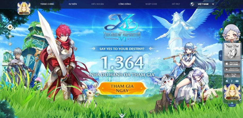 Bất ngờ mở trang đăng ký trước tại Việt Nam, Ys 6 Mobile – The Ark of Napishtim làm dậy sóng cộng đồng game thủ