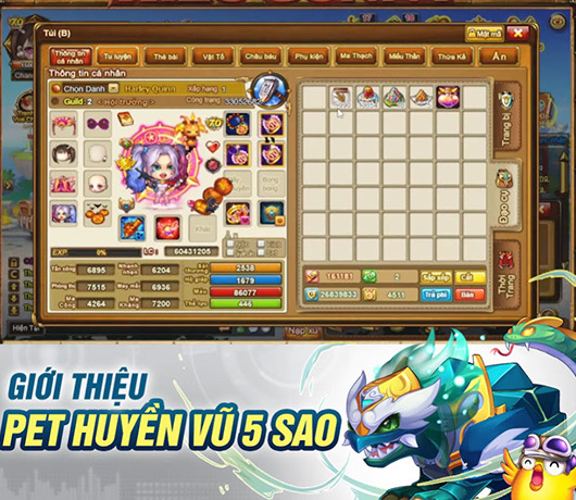 Huyền Vũ – pet phòng ngự phản sát thương ở Gunny PC