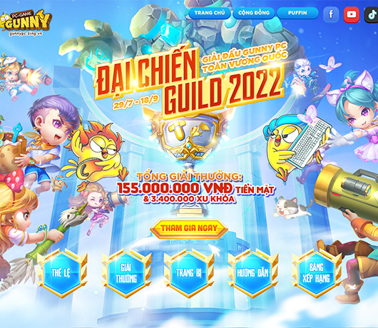 Khởi tranh Đại Chiến Guild 2022 – Giải đấu khủng nhất Gunny PC với tổng giải thưởng đến 155 triệu VND