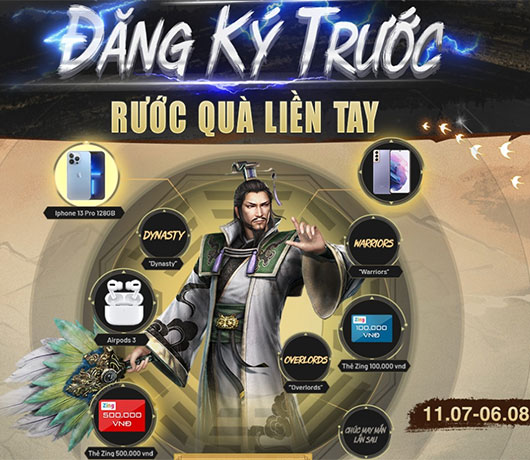 Đã có game thủ trúng Samsung Galaxy S21+ từ Dynasty Warriors: Overlords