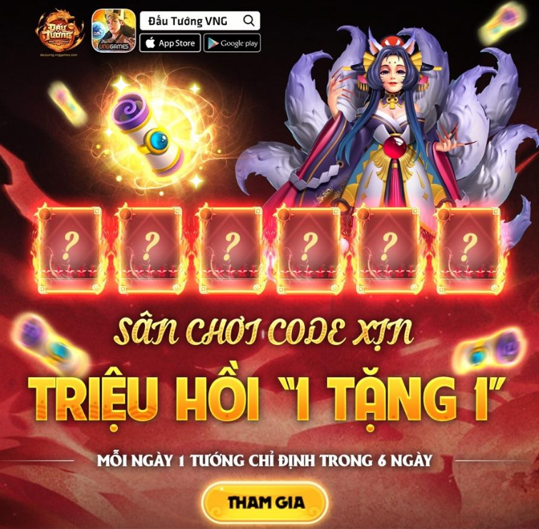 Game thủ phát sốt vì độ “sộp” của Đấu Tướng VNG: tặng code tướng xịn liên tiếp 6 ngày