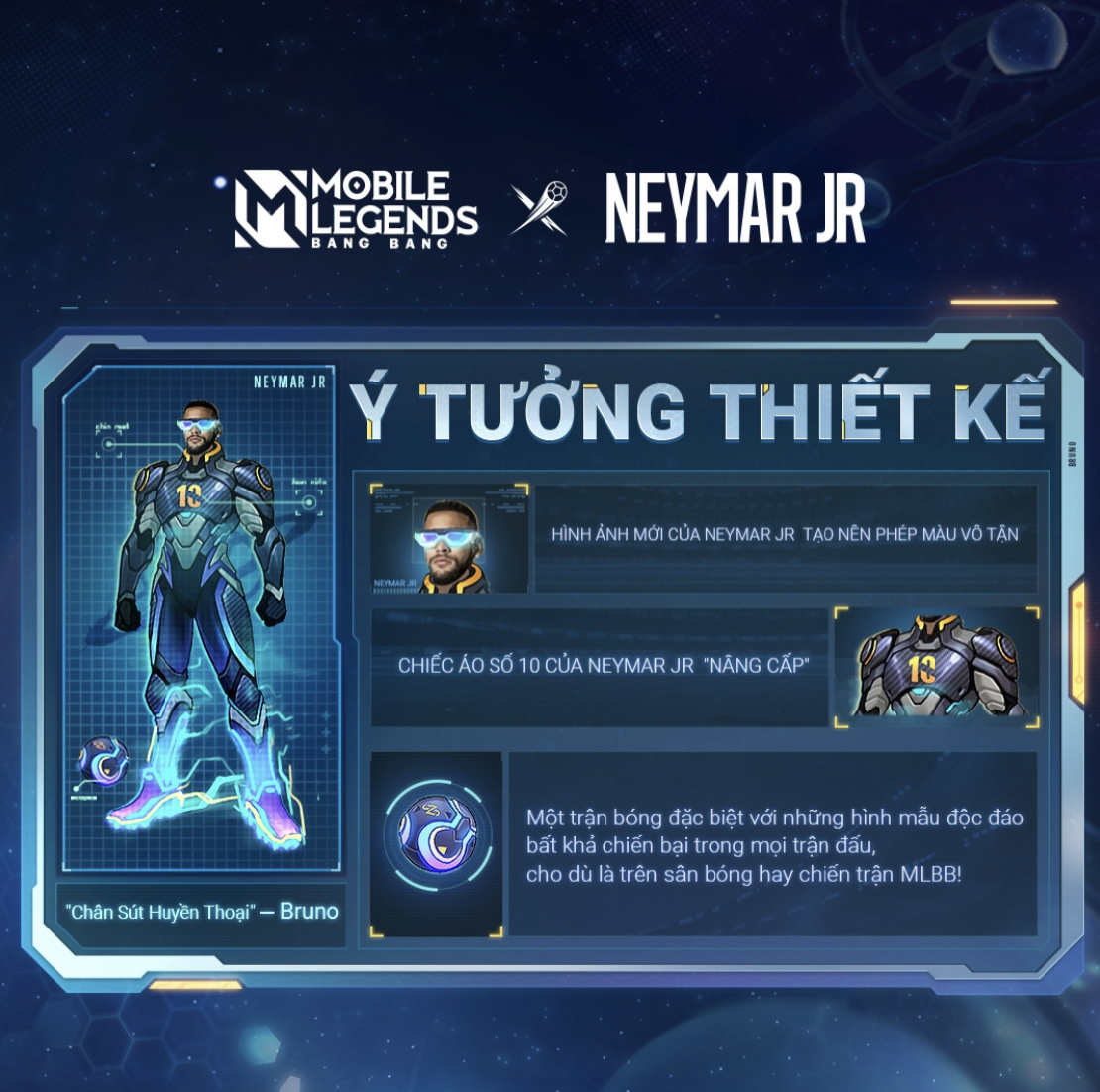 MLBB x Neymar Jr: Hướng dẫn nhận free bộ skin mới toanh chào World Cup Qatar 2022