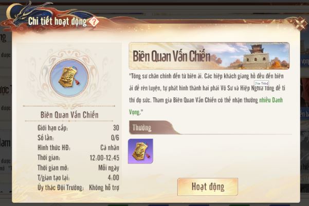 Những màn PK tranh biên ải kịch tính Biên Quan Vấn Chiến trong Thiên Long Bát Bộ 2 VNG